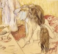 Femme à ses toilettes Impressionnisme danseuse de ballet Edgar Degas